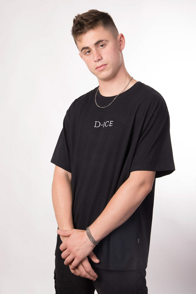 D-ICE Logo oversized T in Black