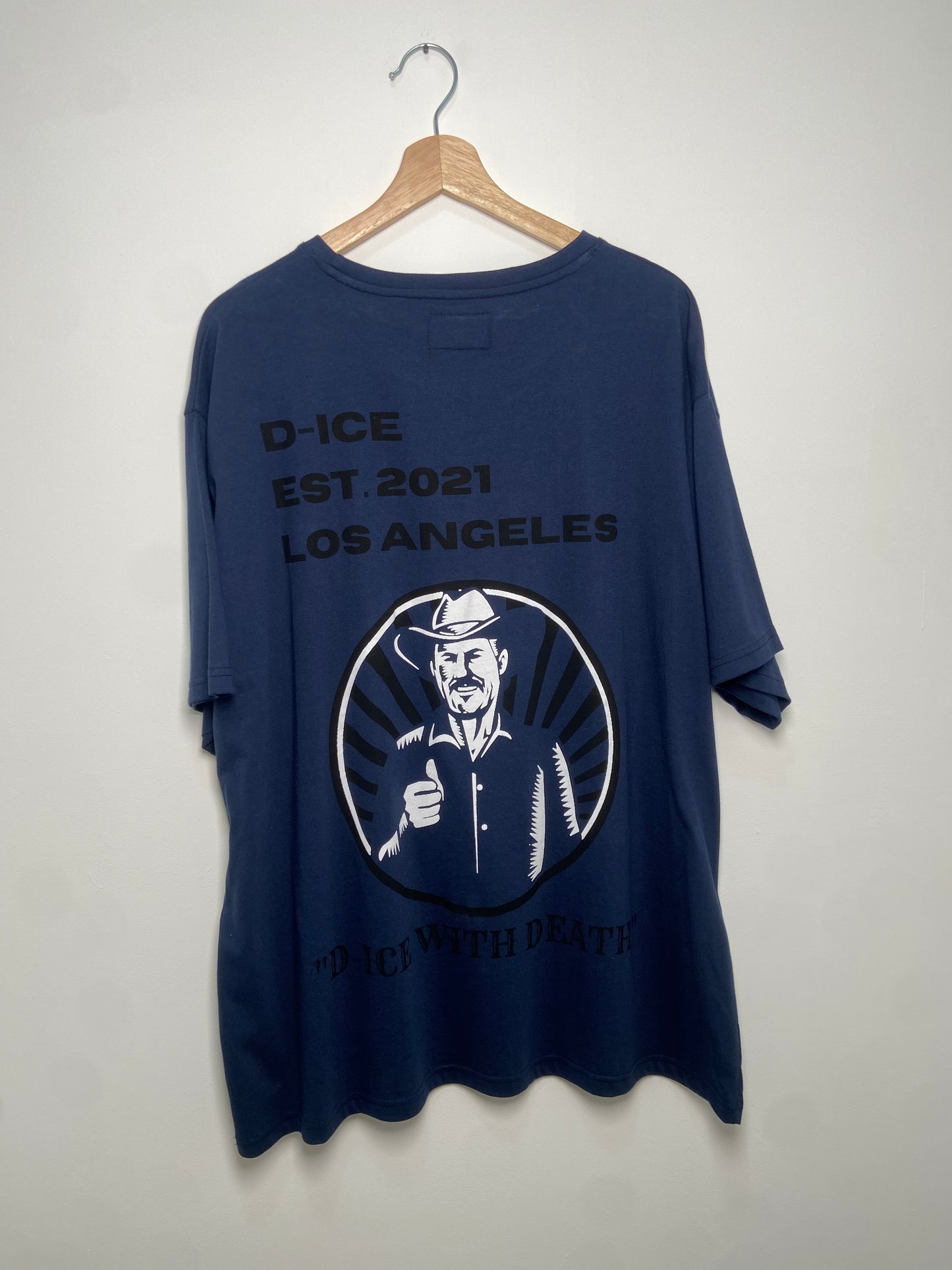 D-ICE Cowboy oversized T in Navy