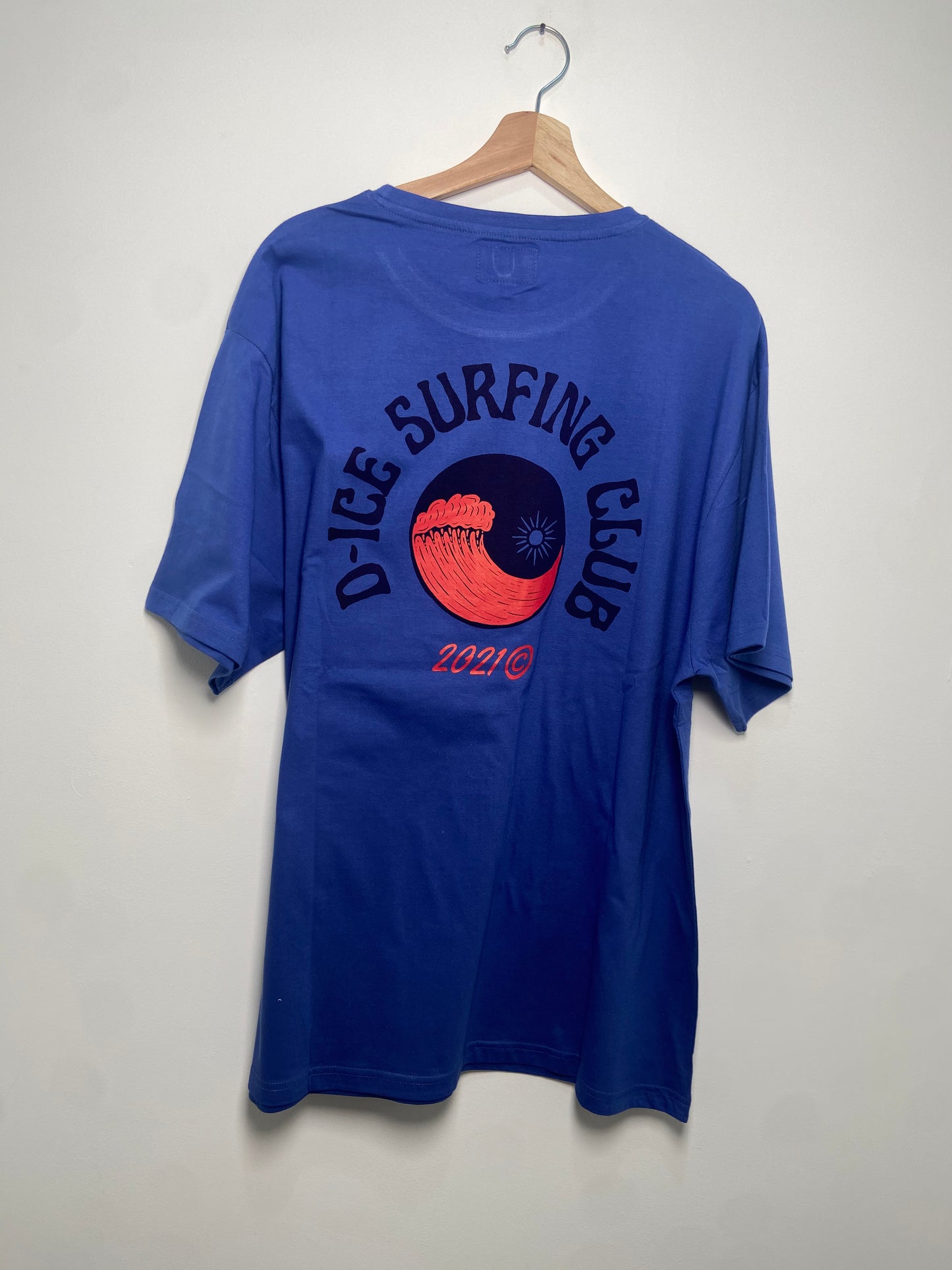 D-ICE Surf oversized T in Royal Blue