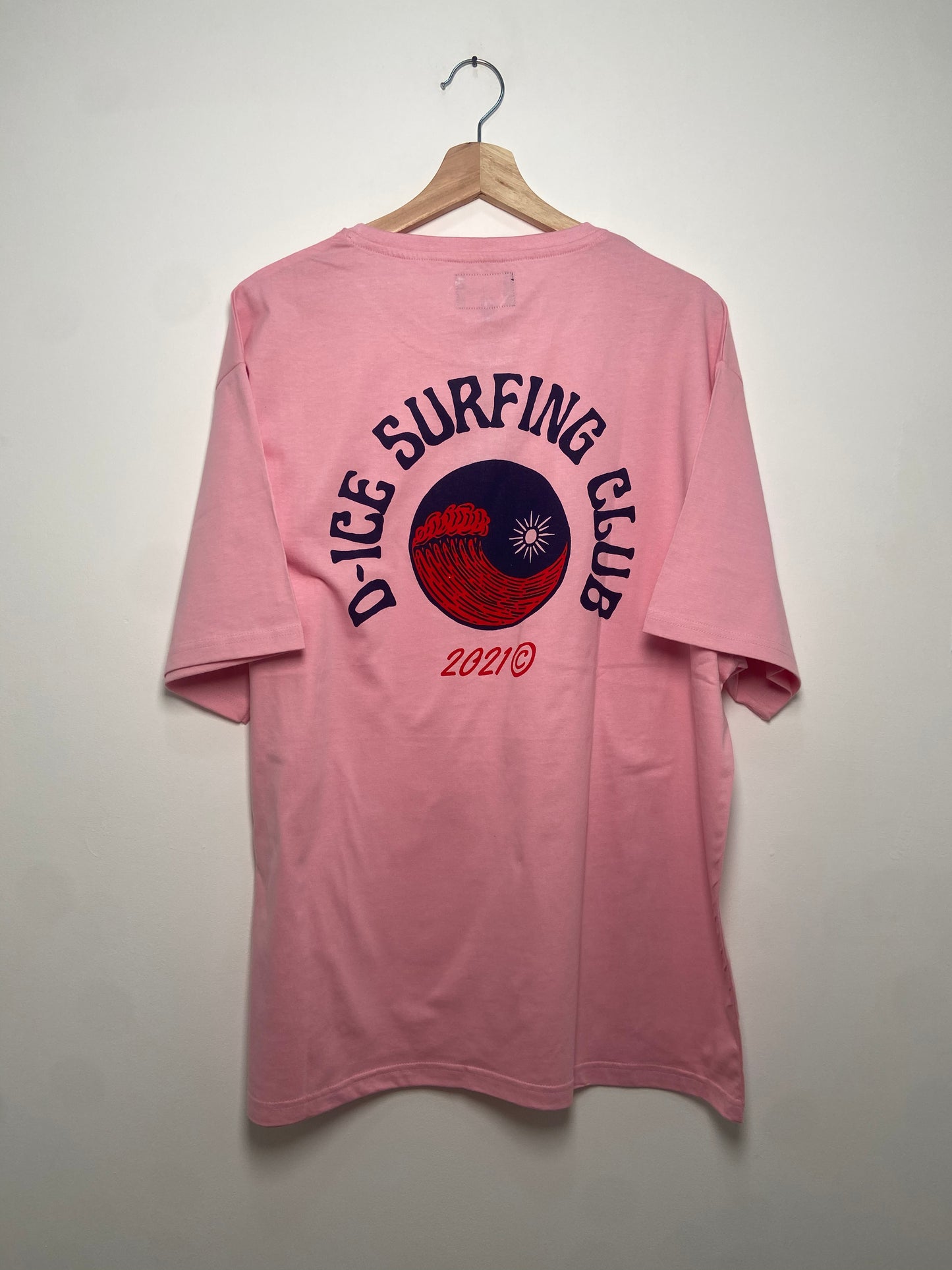 D-ICE Surf oversized T in Soft Pink