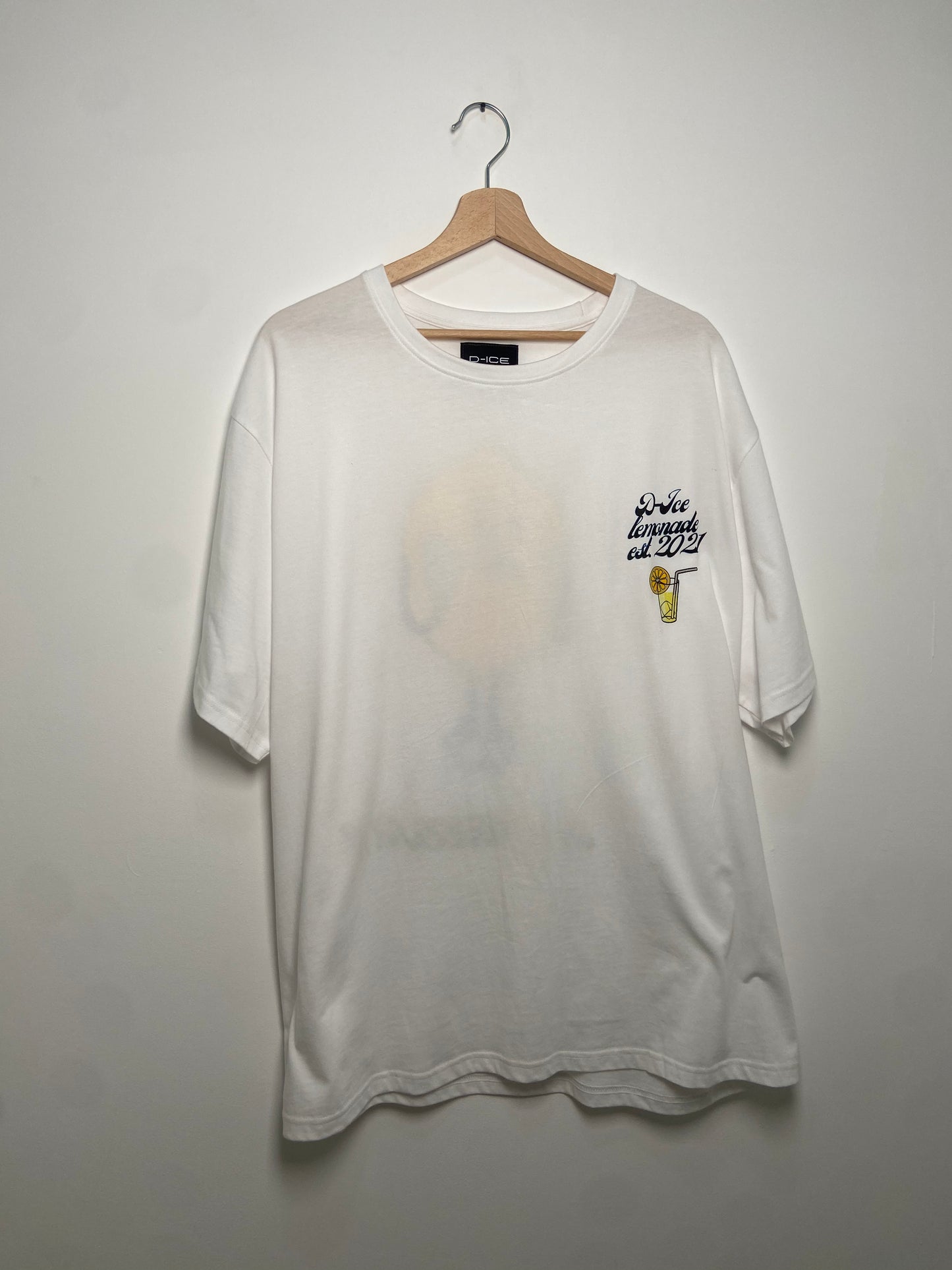 D-ICE Lemonade oversized T in White