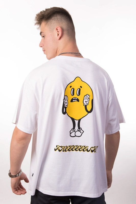 D-ICE Lemonade oversized T in White