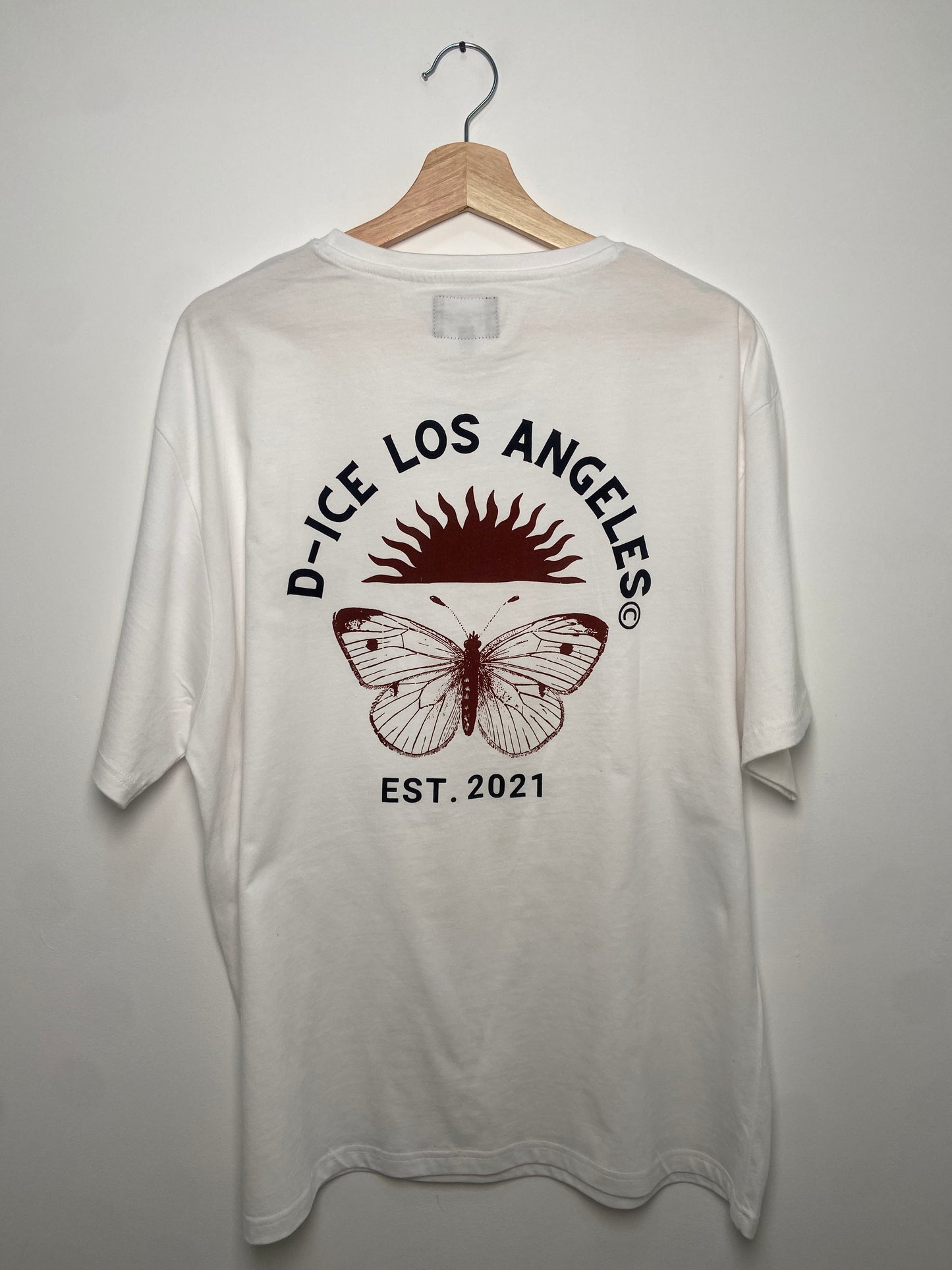 D-ICE Los Angeles oversized T in White