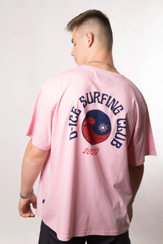 D-ICE Surf oversized T in Soft Pink