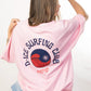 D-ICE Surf oversized T in Soft Pink