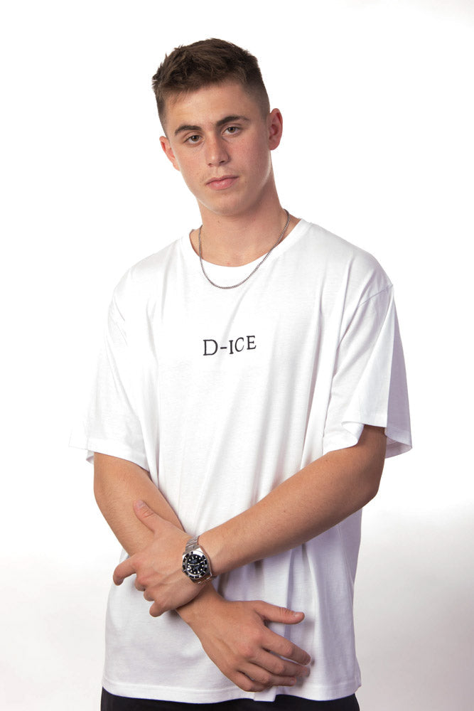 D-ICE Logo oversized T in White