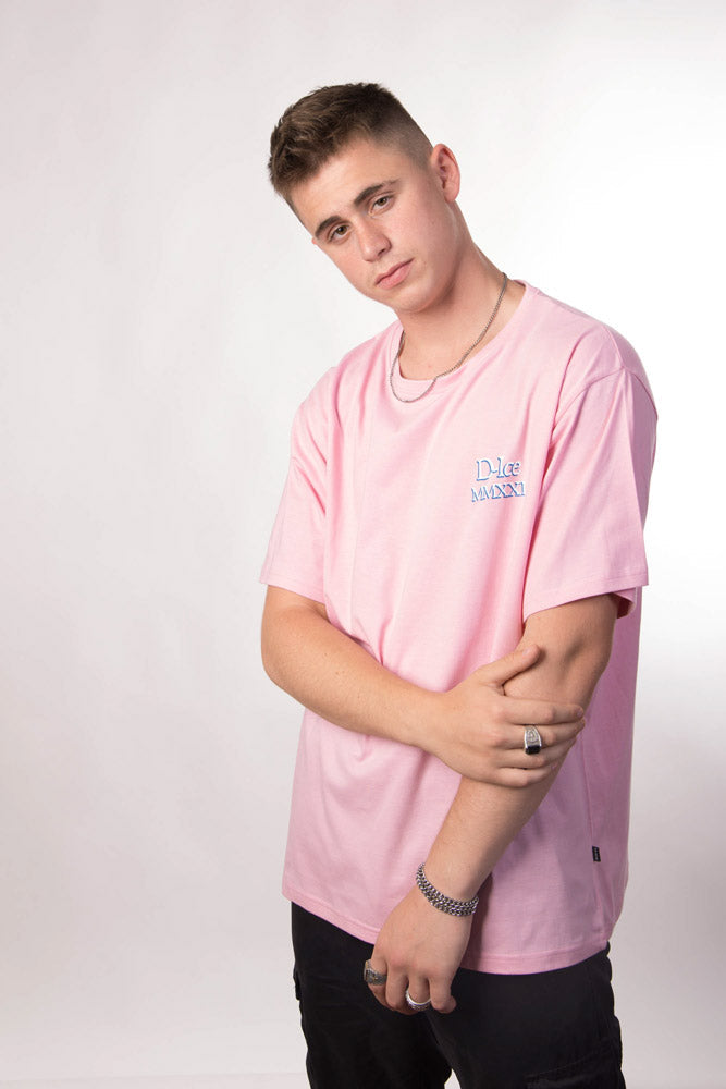 D-ICE MMXXI oversized T in Washed Pink