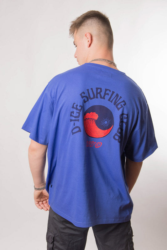 D-ICE Surf oversized T in Royal Blue